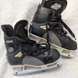 CCM Black and White Ice Skates